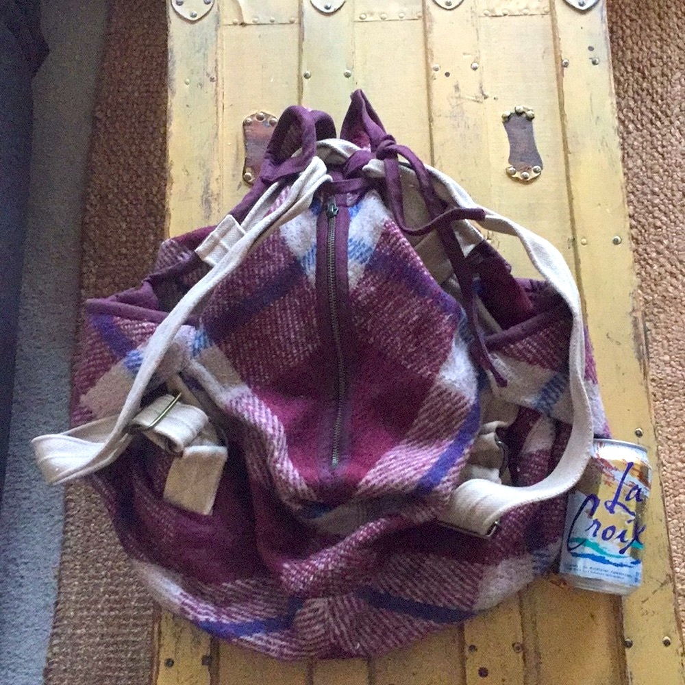 NEW FREE PEOPLE BOHO OVERSIZE BAG BACKPACK SATCHEL - Picture 5 of 9
